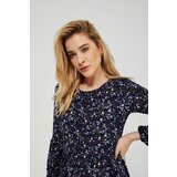 Marisse Knitted Dress With Print L-Su-3422 Navy | Eponuda.ba