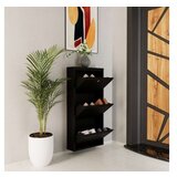 Hanah home Ormar za cipele Locking 3 Piece Metal Black | ePonuda.com