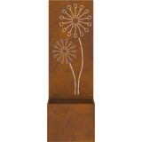 vidaXL Vrtno korito z dekorativno ploščo Rjav 50 x 140 cm | Shoptok.si