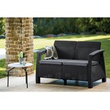 Keter Tamno siva vrtna sofa od umjetnog ratana Corfu – | shoptok.hr