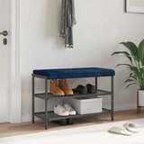  Jastučić za klupu Plišani kord Mornarsko plava Dubina 35 cm | shoptok.hr