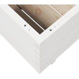  Vrtna sadilica bijela 80x80x49,5 cm od masivne borovine | Eponuda.ba
