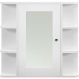  Kupaonski ormarić s ogledalom bijeli 66 x 17 x 63 cm MDF | Eponuda.ba