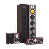 Auna V9B, surround zvučnici, set od 5 zvučnika, 440W RMS, mahagonij | shoptok.hr