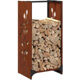  Stalak za drva za ogrjev 40x30x80 cm pohabani čelik | shoptok.hr