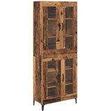 vidaXL Highboard Zidne Staro drvo 69,5 x 34 x 180 cm Konstruirano drvo | shoptok.hr