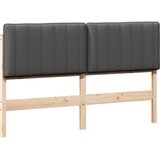  Tapecirani uzglavlje s uzglavljem Smeđa i tamno siva 160 cm | shoptok.hr