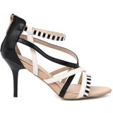 Shelvt Black and white strappy sandals Cijene