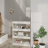 Ormarić za knjige / pregrada boja betona 80x30x103 cm drveni | shoptok.hr