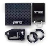 Lock A Willy - silikonski kavez za penis s lokotom (crni) | shoptok.hr