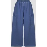 STREET SPORT PRINTED CARGO PANTS Plava