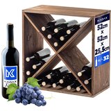 KADAX leseno stojalo za vino 32 steklenic, omarica za alkohol, polica za dnevno sobo 52 cm, (5000362697) Cene