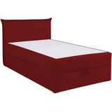 MID.YOU POSTELJA Z VZMETNICO 120 cm x 200 cm , tekstil, leseni material rdeča | Shoptok.si