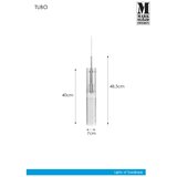 Markslöjd 108112 - Luster na sajli TUBO 1xE14/40W/230V | Eponuda.com