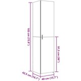  Visoka komoda boja hrasta 40x42 5x185 cm od konstruiranog drva | shoptok.hr