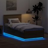  Krevetna konstrukcija s LED trakama Sonoma hrast 70 x 190 cm | shoptok.hr