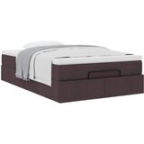  Okvir za krevet s madraca tamnosmeđi 120x190 cm od tkanine | shoptok.hr
