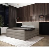 MID.YOU postelja boxspring 180 cm x 200 cm , tekstil krem barve | Shoptok.si