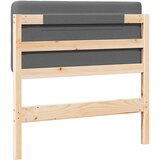  Tapecirani uzglavlje s uzglavljem Smeđa i svijetlosiva 90 cm | shoptok.hr