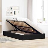  Ottomanska Okvir za krevet s pohranom s pohranom Baršun - Crna 120 x 200 cm | shoptok.hr