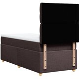  Krevet s oprugama i madracem tamnosmeđi 100 x 200 cm od tkanine | shoptok.hr