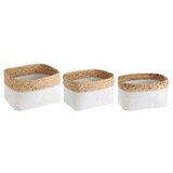 Eglo 426585 - SET od 3 dekorativnih korpi NANAE 16x27 cm bela/bež | Eponuda.com