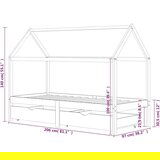  Otroški posteljni okvir s predali trdna borovina 90x200 cm | Shoptok.si