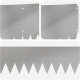  Ograda oko Travnjaka 20 pcs 103 x 30 cm Čelik Srebrna | shoptok.hr