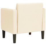 SOFA fotelja s naslonima za ruke krem 54 cm tkanina od samta | shoptok.hr