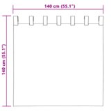 vidaXL Zavjese sa zavjesama 2 pcs Svjetlosiva 140 x 140 cm Poliester | shoptok.hr