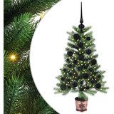 vidaXL Božično drevo med 150 LED z stojalom Zelena 90 cm PE | Shoptok.si