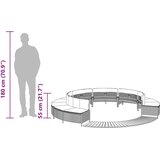  Okvir za masažno kad siv poli ratan in trden akacijev les - - Siva - 43.8 - 4x klop + 4x stopnica - 2025-vidaXL-Uvoz_2 | Shoptok.si