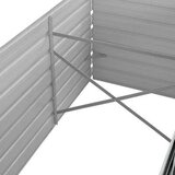 vidaXL Povišena vrtna gredica antracit 240x80x77 cm pocinčani čelik | shoptok.hr