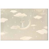  Slika - Little Conqueror - A Mouse in Heart Pajamas on the Moon Among Clouds 90x60 Akustična | shoptok.hr