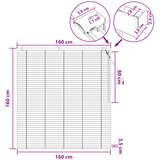  Venecijanska roleta Crna 160 x 160 cm 35 mm | shoptok.hr