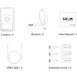 Sjcam S1 brezžična Wi-Fi varnostna kamera z dvosmerno komunikacijo 2K, IP65 Slike