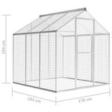 Vanjski Zunanja ptičja kletka aluminij 183x178x194 cm | Shoptok.si