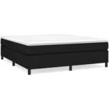  Krevet s oprugama i madracem crni 160x200 cm od tkanine | shoptok.hr