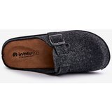 Inblu Comfortable Men's Slippers With Buckle Graphite | shoptok.hr
