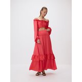 Reserved Maxi suknja s vezom - koraljno | shoptok.hr