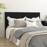 vidaXL Uzglavlje za krevet crno 205,5 x 4 x 100 cm od masivne borovine cijene