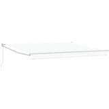  Skrovita tenda Bijelo 400 × 300 cm Poliester i aluminij | shoptok.hr