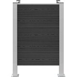  Ograda za kante za smeće Siva 85 x 85 x 115 cm Aluminij i WPC | shoptok.hr