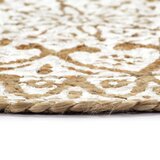  Podmetači 4 kom bijeli 38 cm okrugli od jute | shoptok.hr