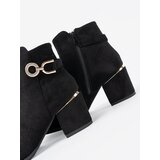 Shelvt Black women's ankle boots with an elegant buckle | Shoptok.si