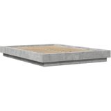  Okvir kreveta siva boja betona 120x200 cm od konstruiranog drva | shoptok.hr
