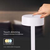  LED prigušiva punjiva stona lampa LED/3W/5V 3000-6000K bela | Eponuda.com