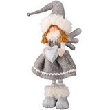 Festa Novogodišnja figura Devojčica Cupid, 62cm, Siva Cene