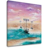  Naslikana slika na platnu LADJE NA MORJU 1-delna YOBATLN007E1 () | Shoptok.si