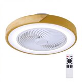  Brilagi - LED prigušiva svetiljka sa ventilatorom LED/38W/230V 50 cm zlatna/hrast + daljinski upravljač | Eponuda.com